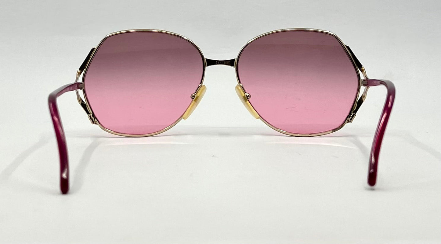 Euroline Exclusive OV55 Vintage Italian Sunglasses-New Pink Gradient Custom Lenses