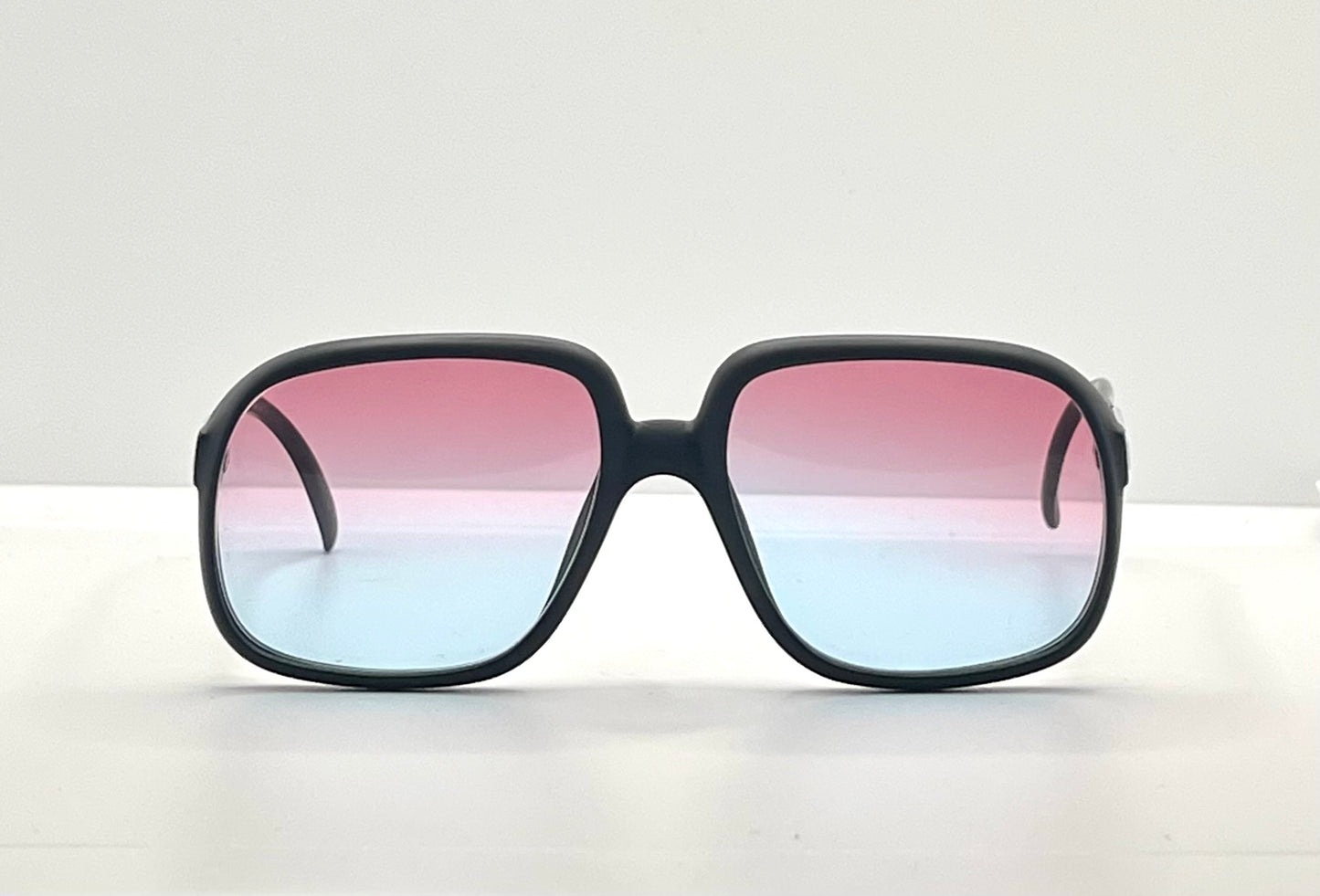 Cobra 3038 Vintage Optyl Sunglasses W| New, Custom Rose To Ice Blue Gradient Lenses-Deadstock-Austria