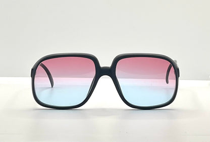 Cobra 3038 Vintage Optyl Sunglasses W| New, Custom Rose To Ice Blue Gradient Lenses-Deadstock-Austria
