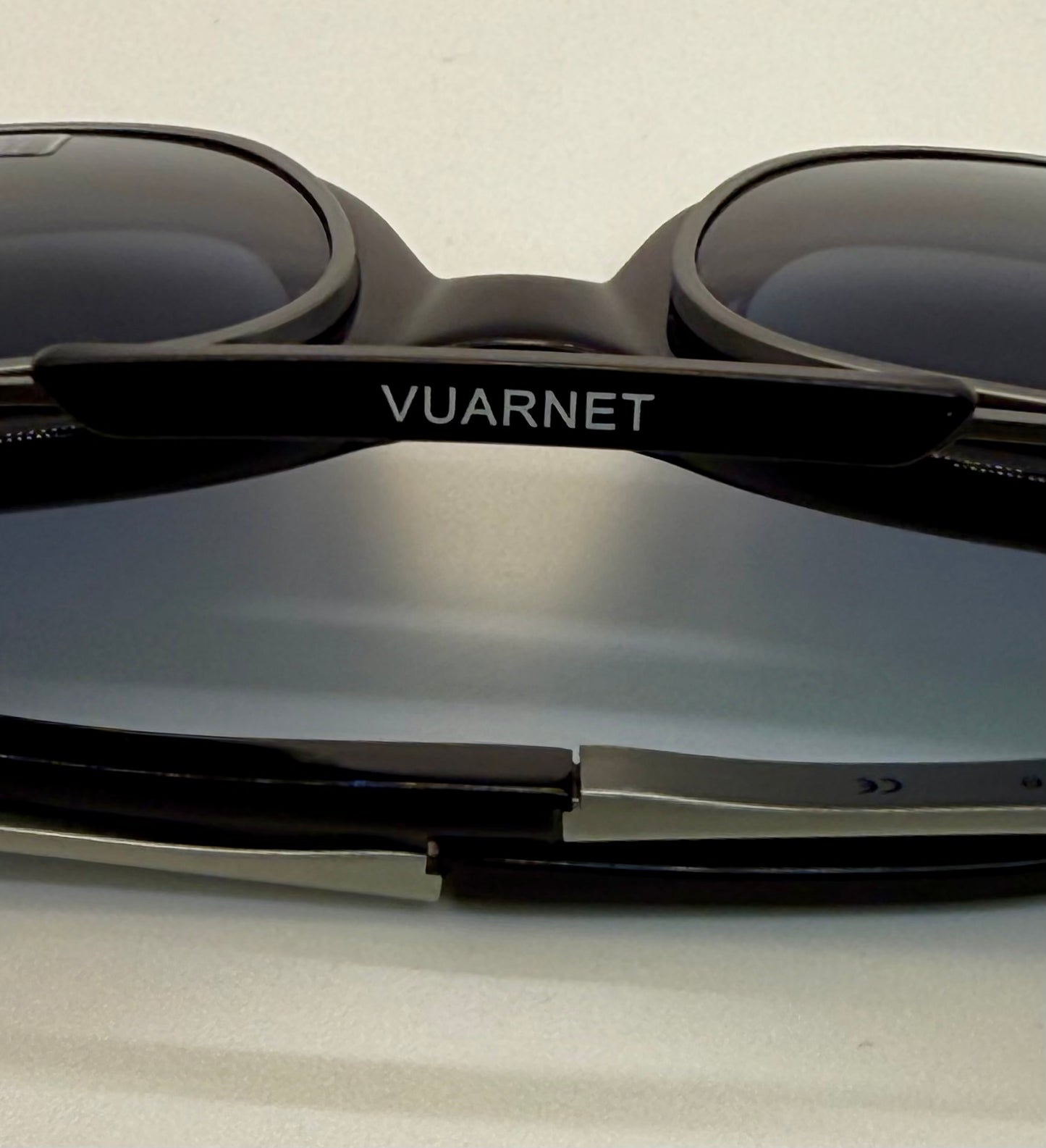 Vuarnet Vl1407 0001 Polarized Clip-On Sunglasses With Mineral Glass Lenses