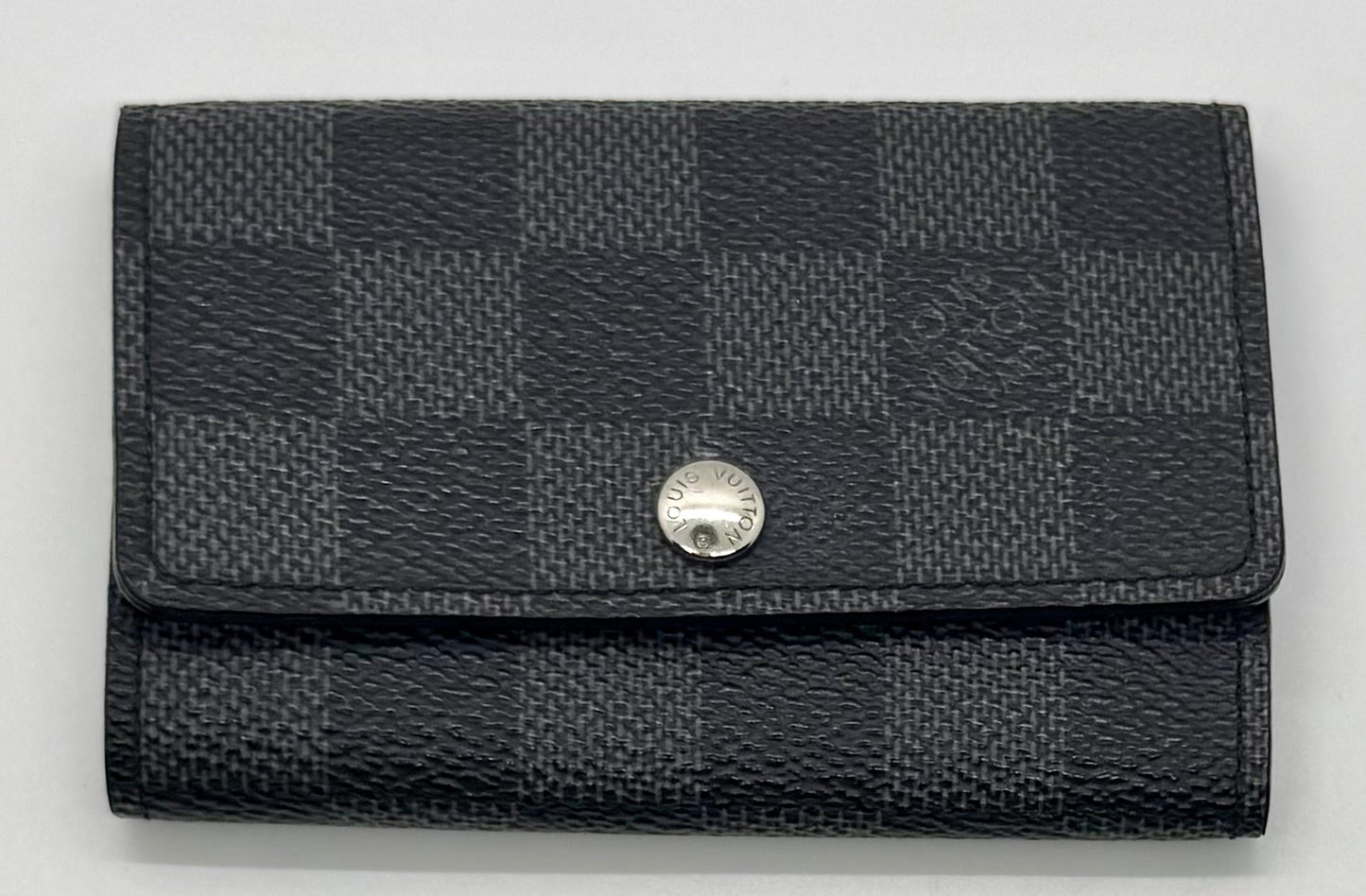 Louis Vuitton Damier Graphite 6 Ring Key Holder Wallet Made in France
