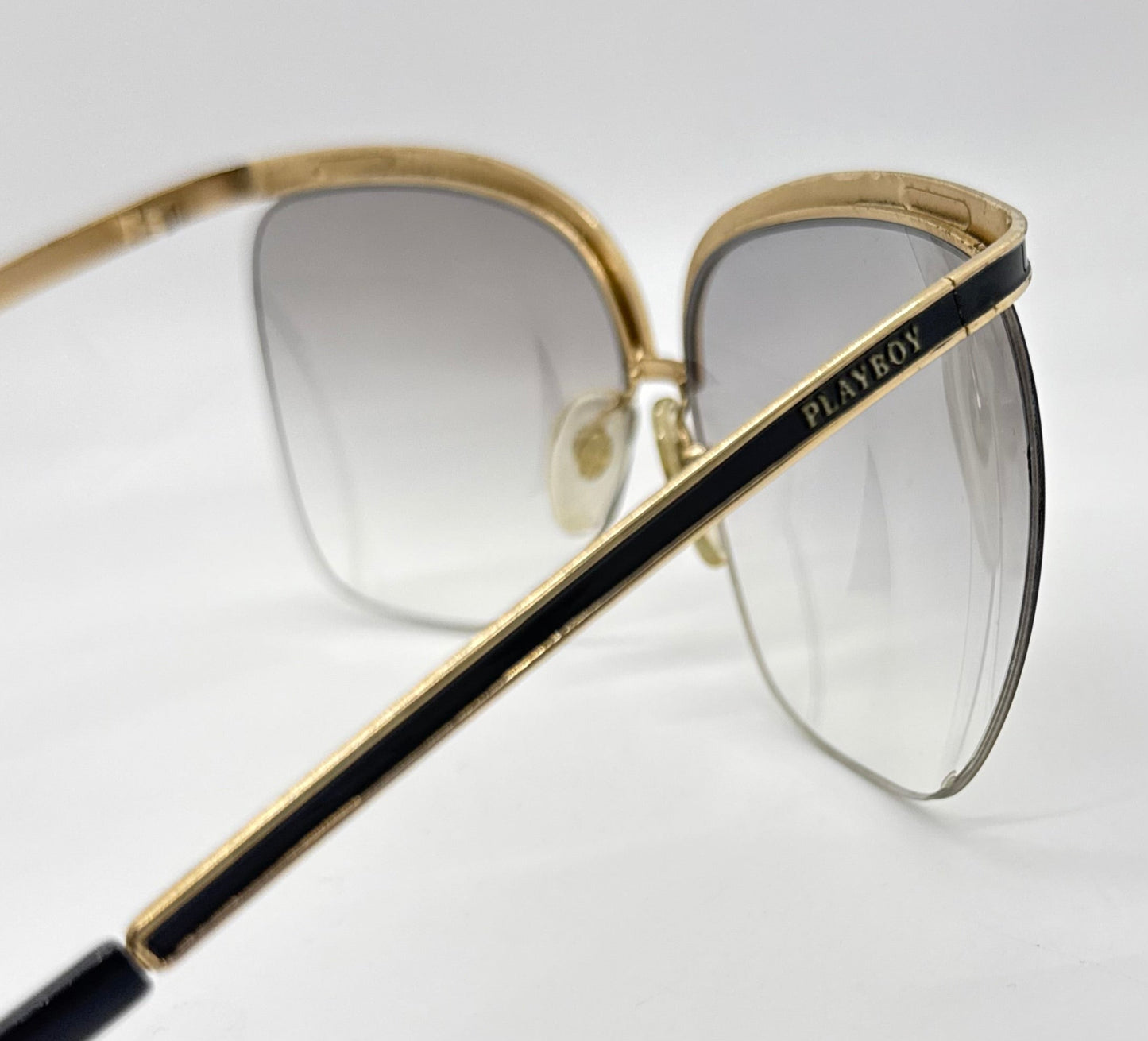 Playboy 4595 Vintage Rimless Sunglasses-70s Collector-Rare-Italy