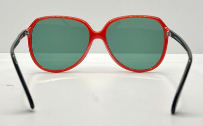 Silhouette Mod 1103 Vintage Sunglasses W|New Solid Green Custom Lenses-56Mm-Unworn