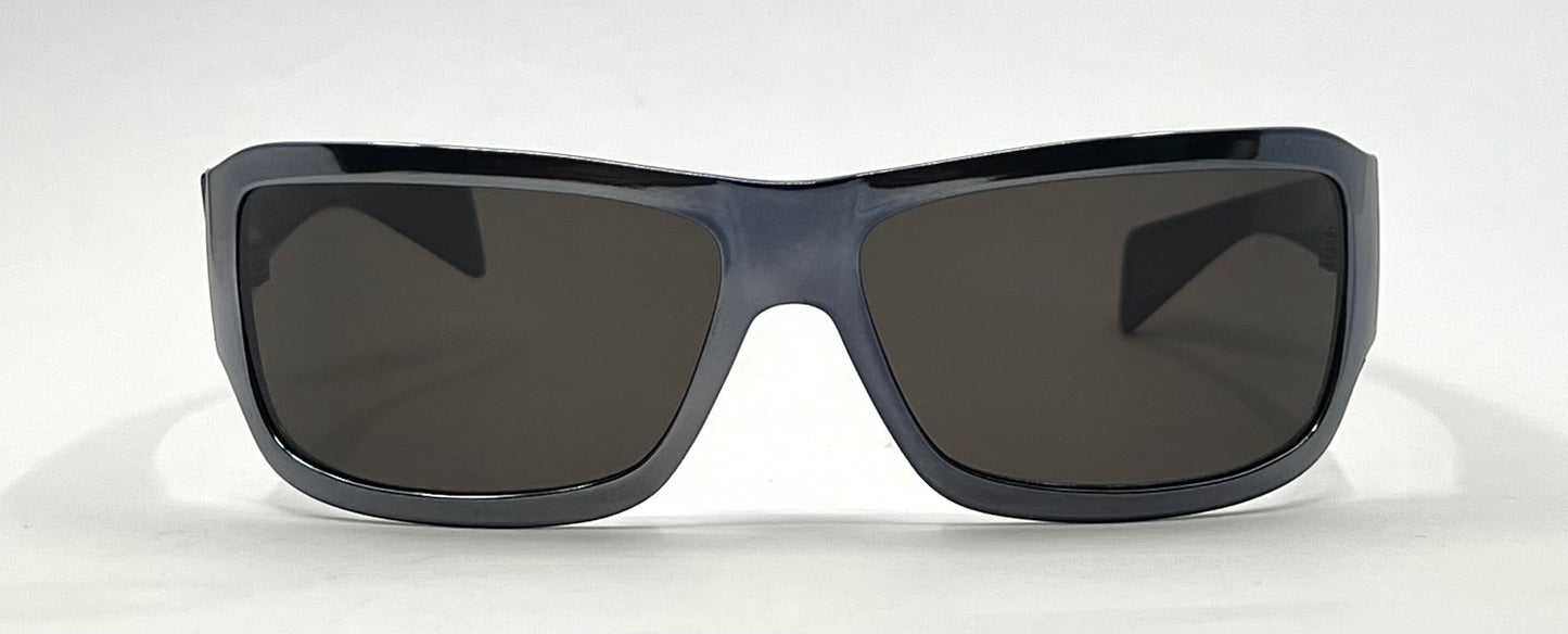 EXTE EX58710-Y2K Vintage Oversized Black Sunglasses 61mm-Italy