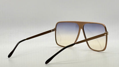 Omikron 103 Vintage Sunglasses-Bronze Aviator Frame w/New Gradient Tinted Custom Lenses