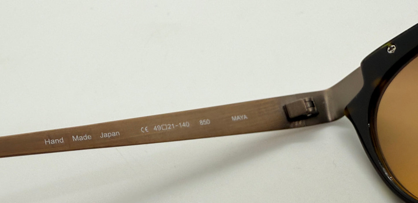 Morgenthal Frederics Maya Sunglasses – Handmade In Japan – Titanium & Acetate – Berko’S Designs Custom Gradient Lenses – New Full Kit