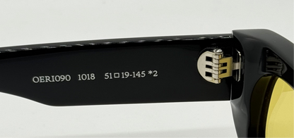 Off-White™ Oeri090 1018 Sunglasses Black|Yellow Rare-New|Unworn-Full Kit Italy-51Mm