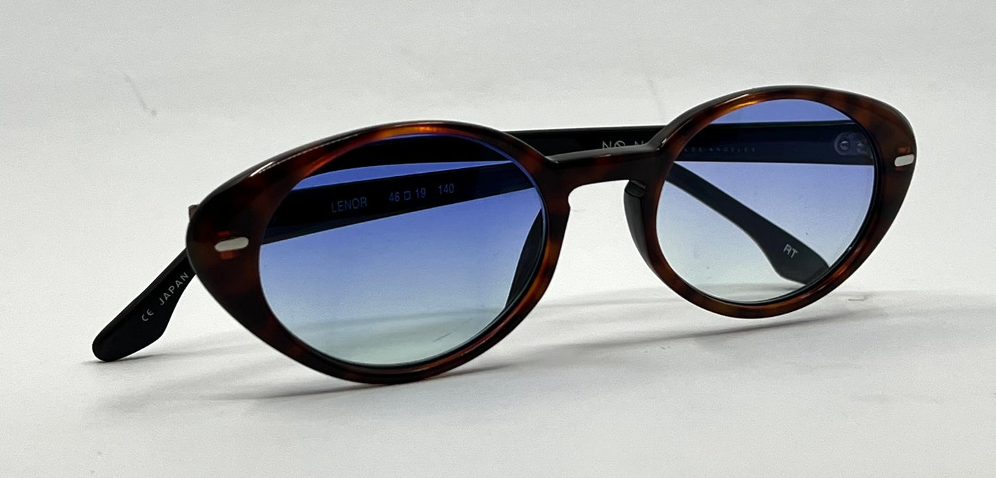 No Name Los Angeles “Lenor”-Deadstock Sunglasses w/New Gradient Tinted Custom Lenses-Japan
