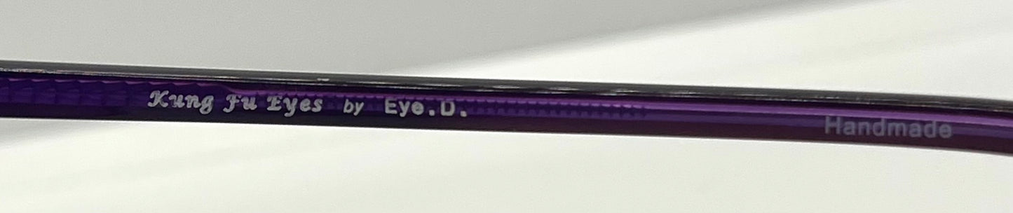 Kung Fu Eyes Sophia 159 Purple Titanium Sunglasses w|New, Custom Gradient Lenses