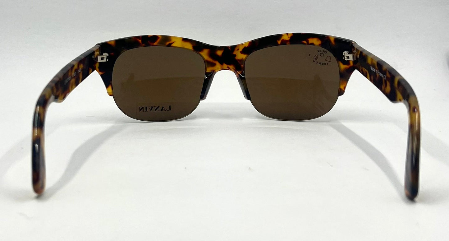 Lanvin LV 2115 C02-Vintage Tortoise Sunglasses-Made in France-Unworn