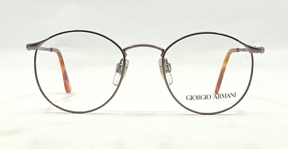 Giorgio Armani 132 Round Optical Eyeglass Frame-VINTAGE-Unworn-Italy
