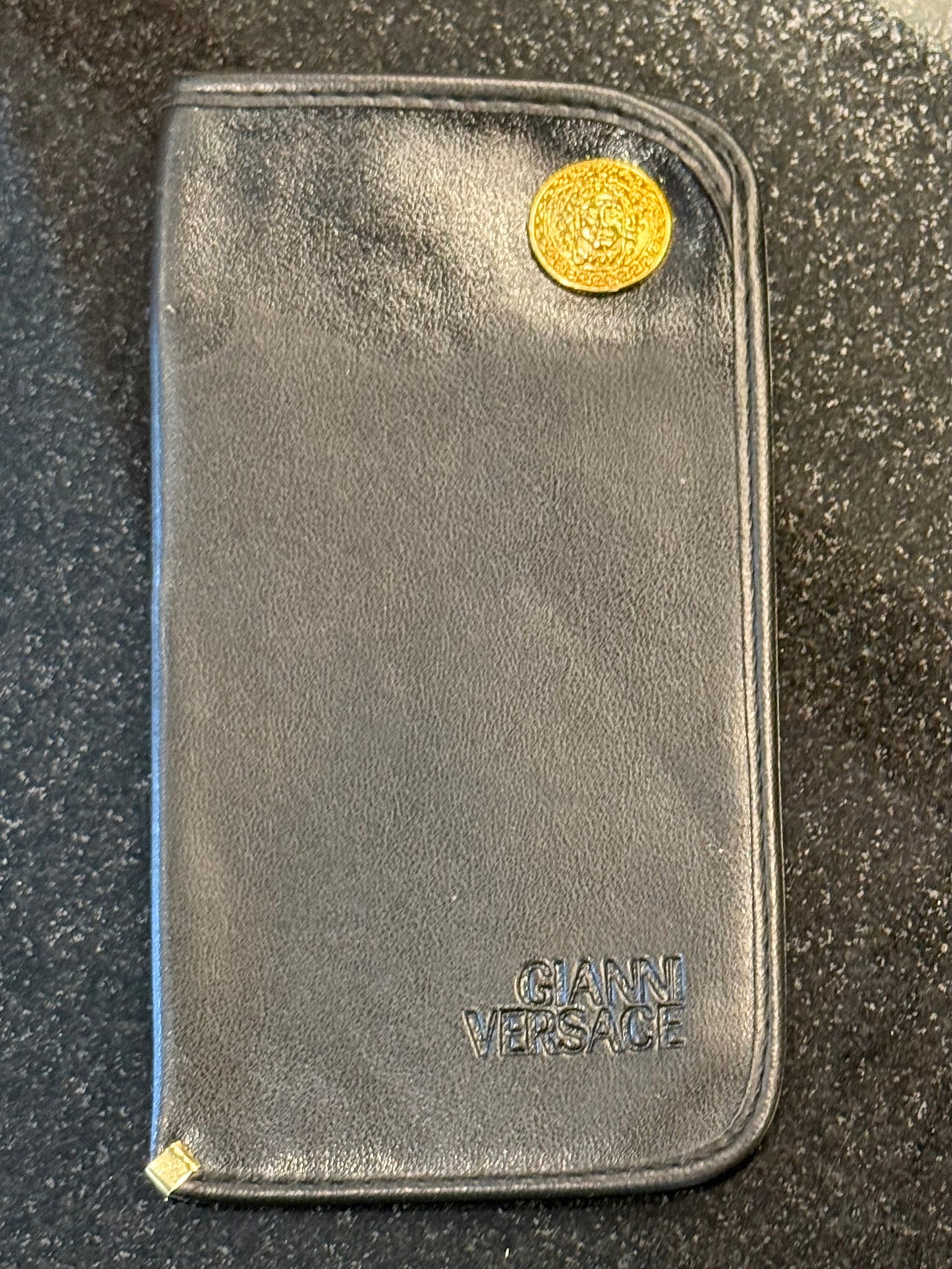 Gianni Versace VINTAGE Leather Case-Medusa NOS-RARE/COLLECTIBLE