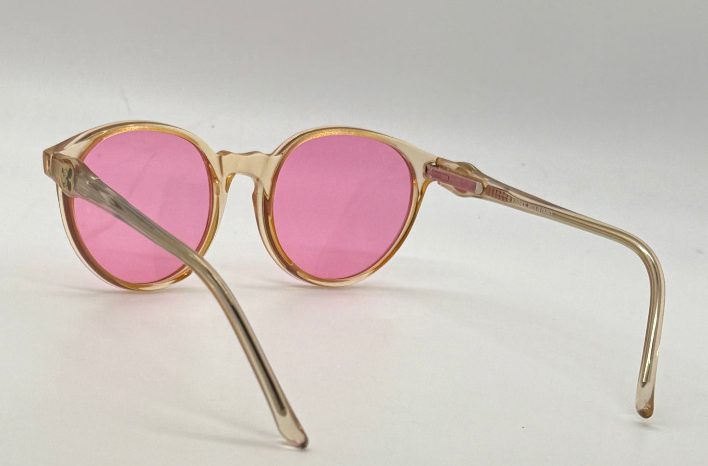 DISNEY- 80s MICKEY MOUSE SUNGLASSES-NEW SOLID PINK CUSTOM LENSES-UNWORN-FRANCE