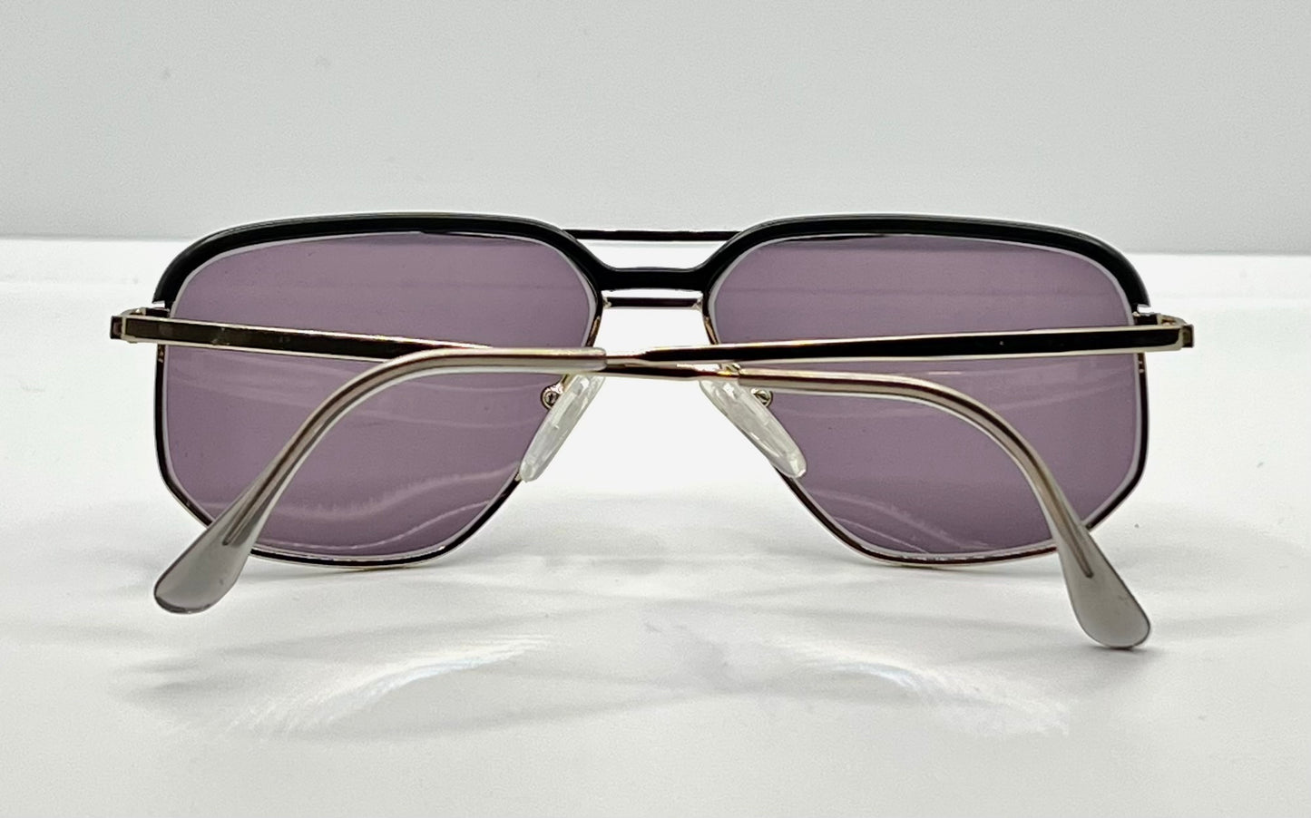 High Fashion Mod. 1729 – Italian Metal Vintage Aviator W|New, Custom Violet Grey Lenses
