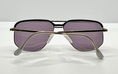 High Fashion Mod. 1729 – Italian Metal Vintage Aviator W|New, Custom Violet Grey Lenses