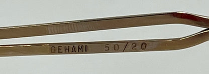 Gehami 219 Vintage 20/000 Gold-Filled Sunglasses w/New Red Custom Lenses