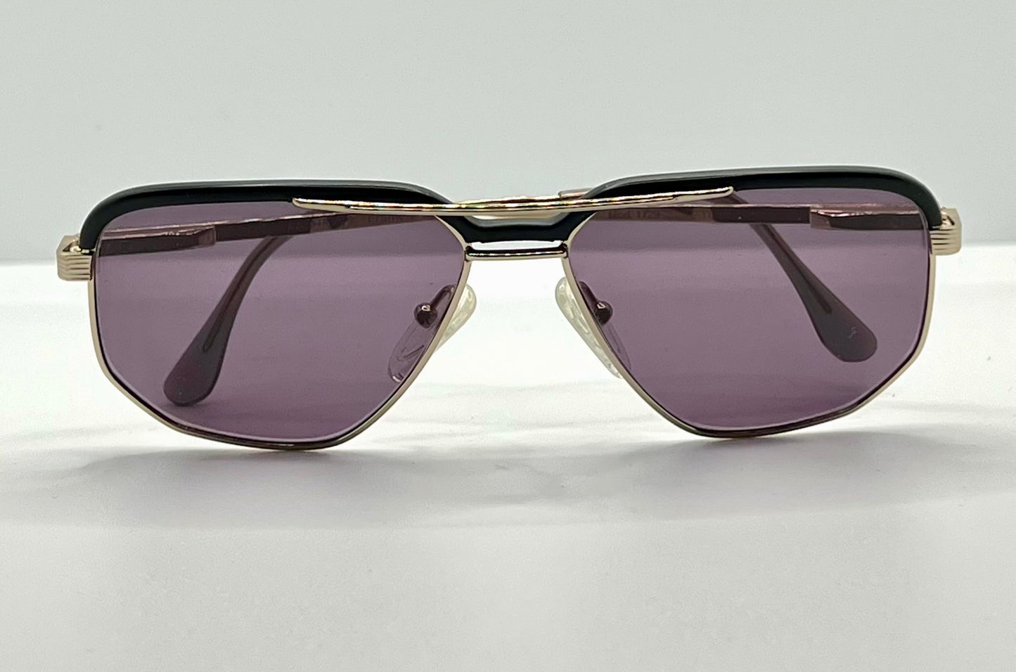 High Fashion Mod. 1729 – Italian Metal Vintage Aviator W|New, Custom Violet Grey Lenses