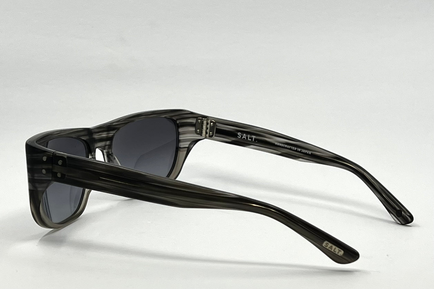 Salt. Polarized Sunglasses- Striated Grey Acetate-Japan-Unworn|Deadstock