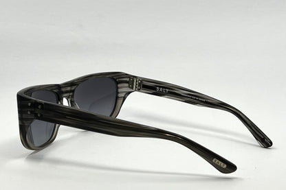 Salt. Polarized Sunglasses- Striated Grey Acetate-Japan-Unworn|Deadstock