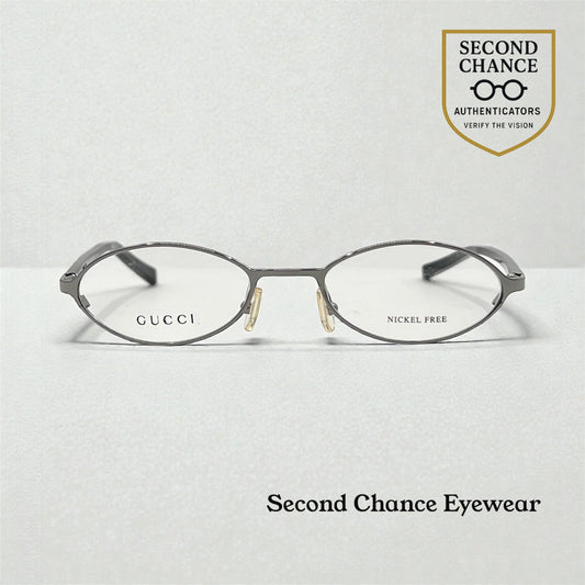 Gucci GG 1668 B36 Oval Optical Frames-Y2K VINTAGE-Unworn-Italy-49mm