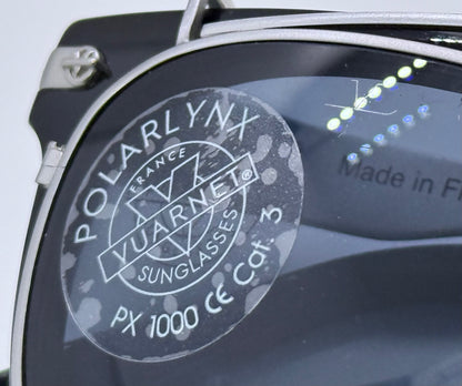 Vuarnet Vl1407 0001 Polarized Clip-On Sunglasses With Mineral Glass Lenses