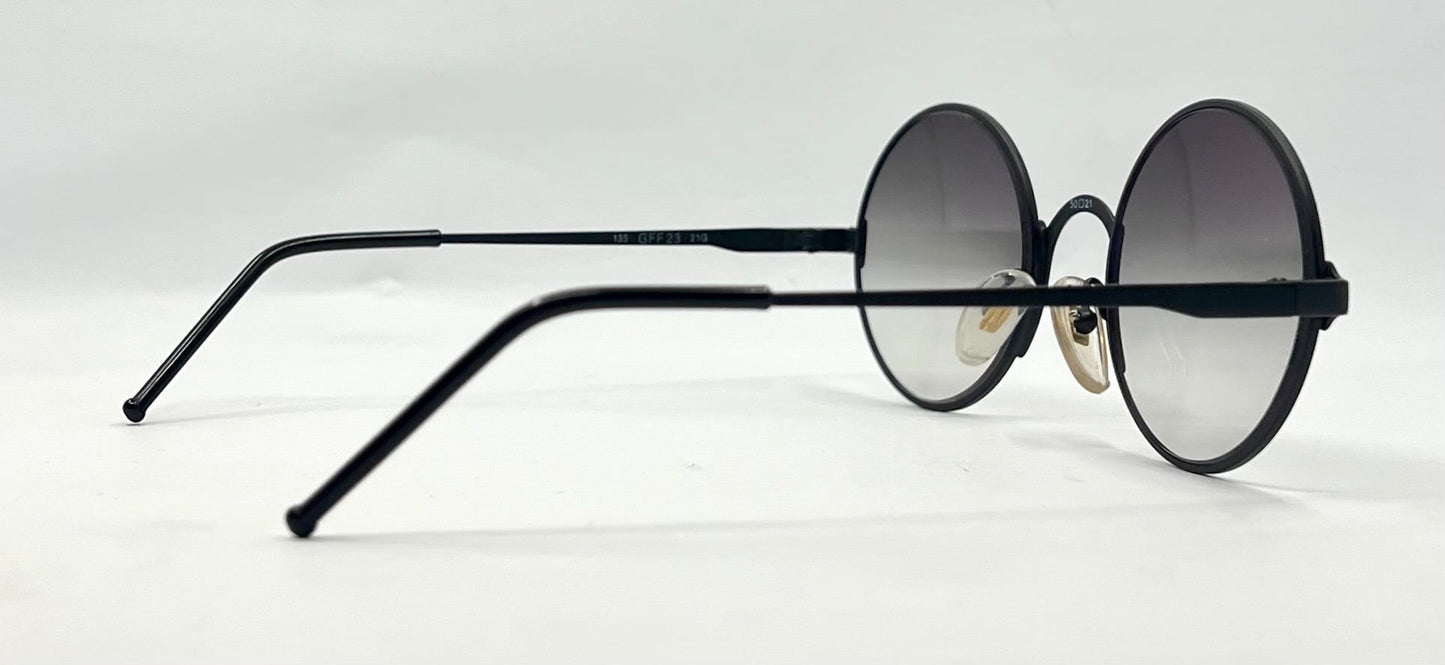 Gianfranco Ferré GFF 23-Vintage Round Sunglasses 50-21 Made in Italy