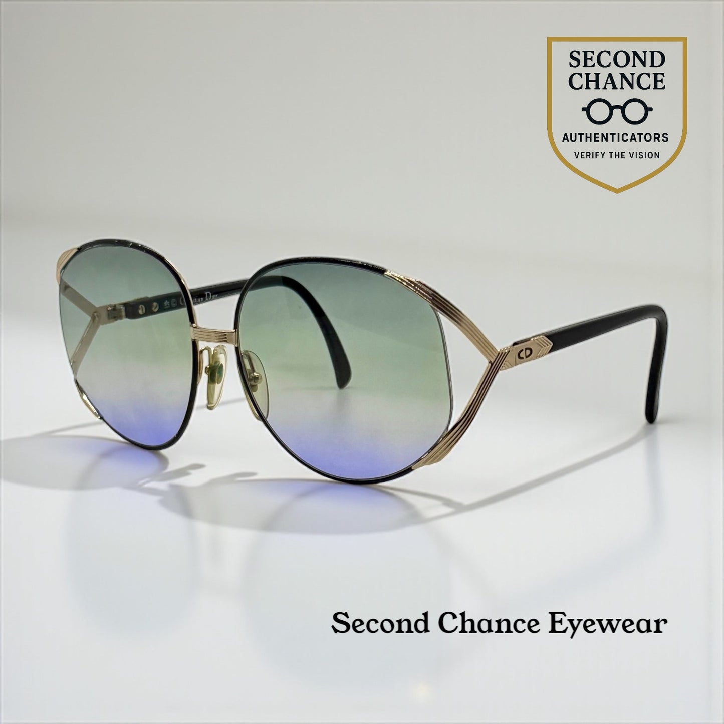 Christian Dior 2250 48 Vintage Sunglasses w/New Tri-Gradient Custom Lenses