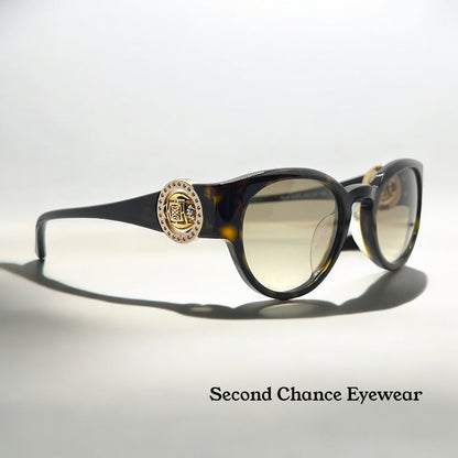 Sasura S205 c.02 Sunglasses-Rose Gold Emblem 49mm-Rare Vintage-Unworn-Italy