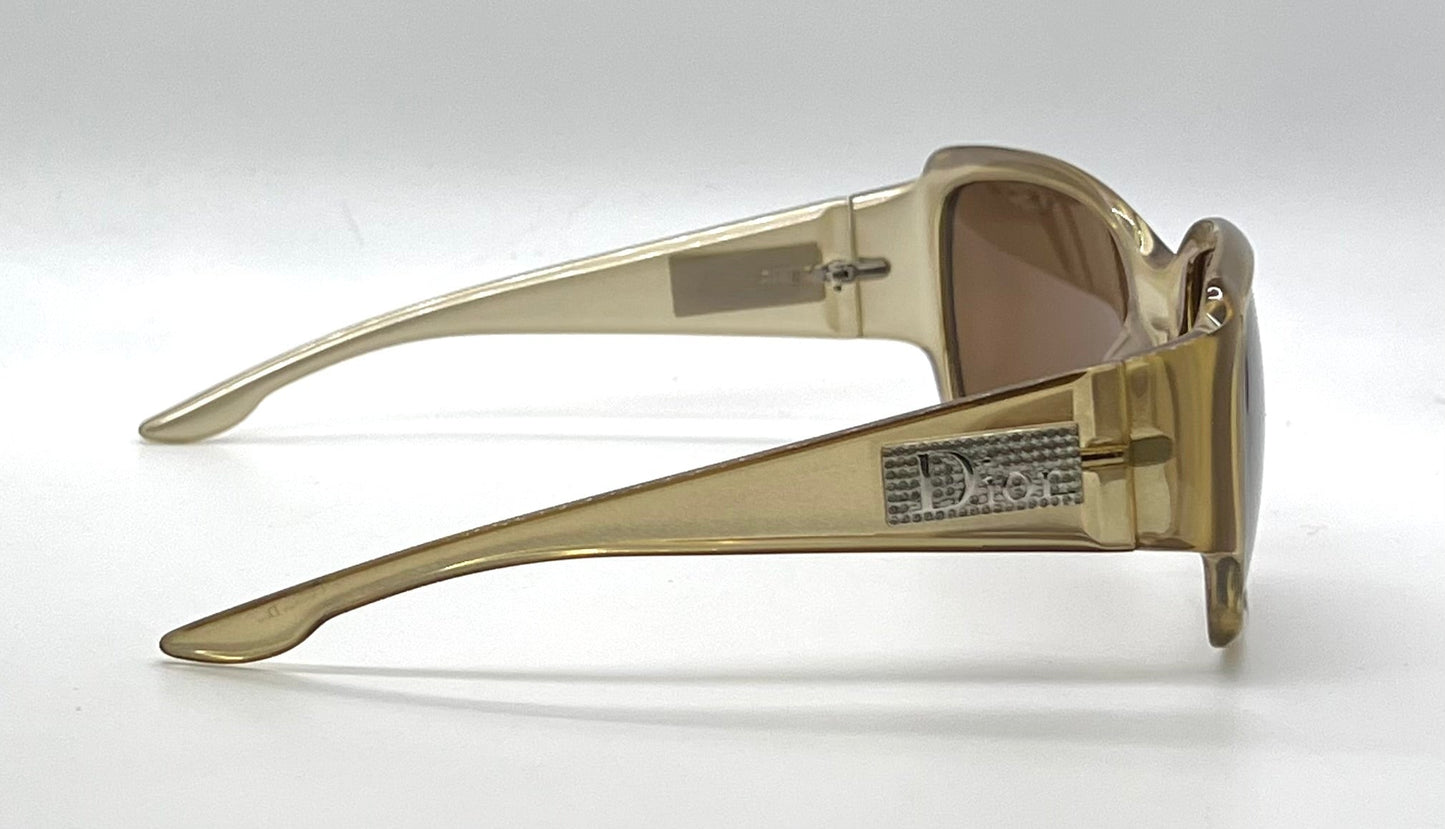 Christian Dior Night 3 WG8 Vintage Sunglasses-New Solid Brown Custom Lens-59mm