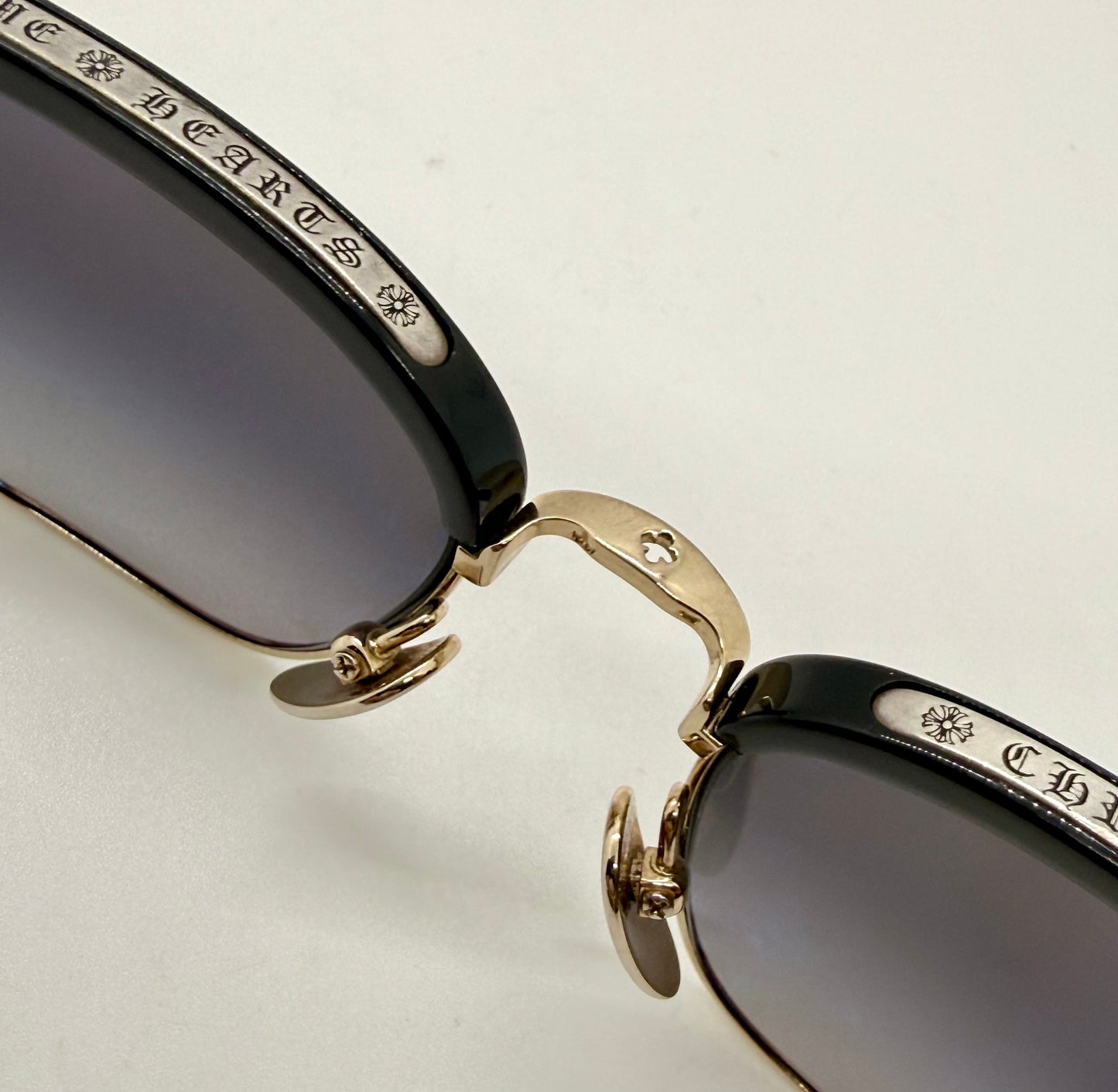 Chrome Hearts SLUNTRADICTION - Gold Sunglasses Zeiss Lenses Japan Authentic