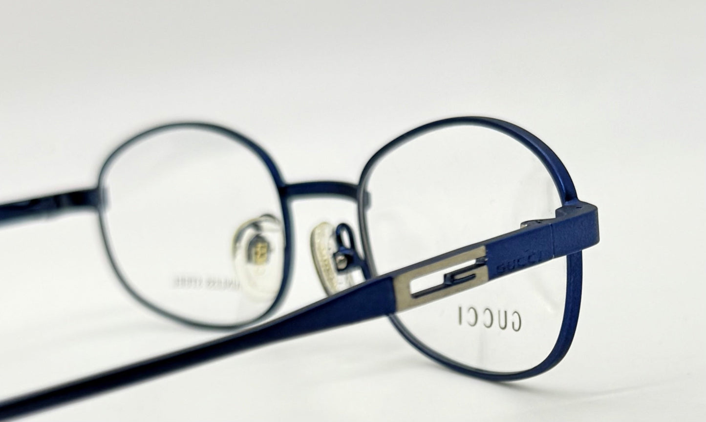 GUCCI GG1636 6XG-Blue Oval Optical Frames VINTAGE-Unworn-50mm