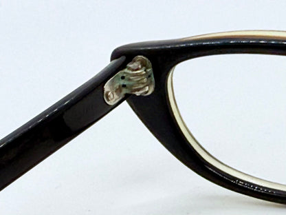 Vintage American Optical Cat-Eye Glasses-1950s|1960s Black & Brown Acetate Frame