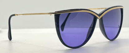 Silhouette M 1703 Spx Cat Eye Vintage Sunglasses W|New Solid Purple Custom Lenses-58Mm-Austria