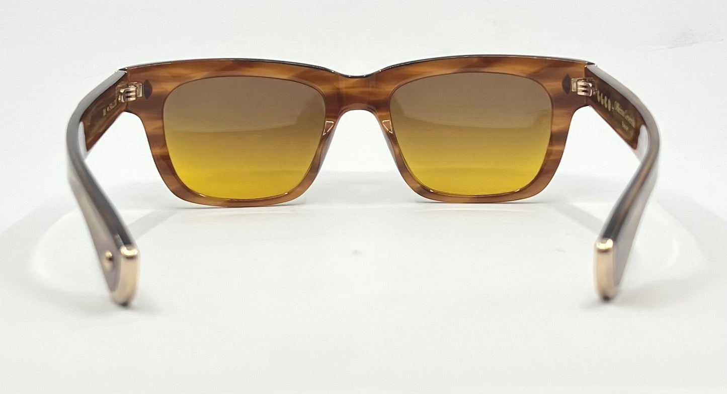 Garrett Leight x Officine Générale DB Sunglasses w/New, Custom Gradient Lenses-Full Kit/Unworn