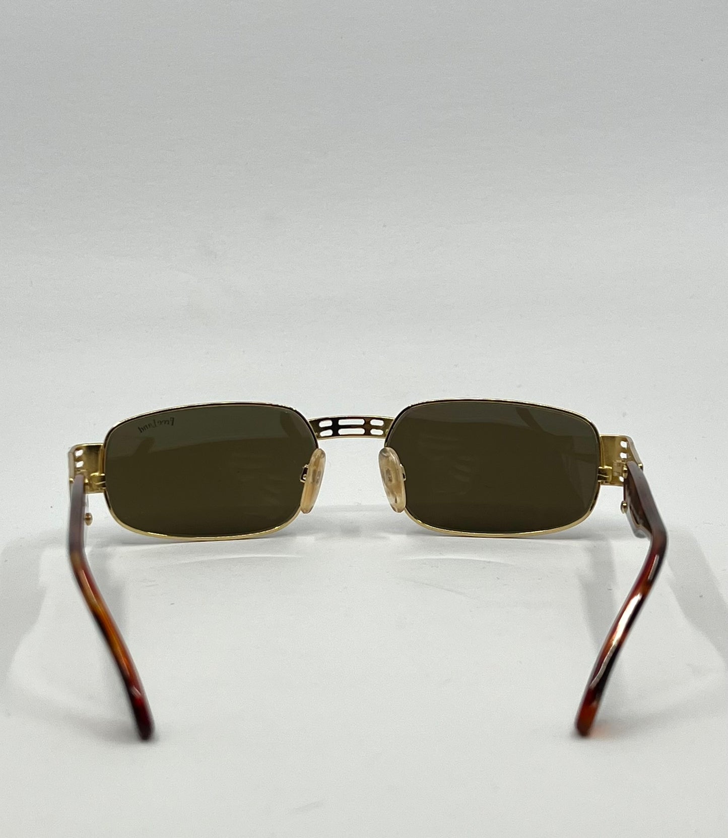 Free Land Visibilia Fl 613 023 Gold Lattice Italy Sunglasses Vintage|Deadstock Unworn