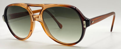 Vintage American Optical Flexi-Fit 6M Z87 Safety Glasses-Deadstock w|New, Custom Gradient Aquamarine Berko’s Designs Lenses