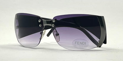 Fendi FS349R Y2K Shield Sunglasses 001 Unworn Purple Gradient Lenses-Japan