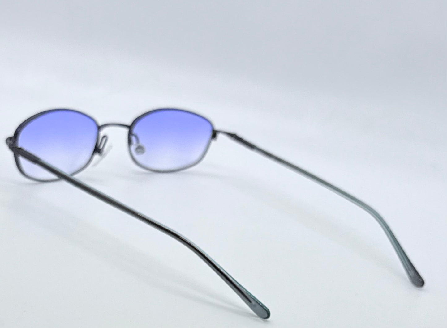 Christian Dior CD 3589 20S-Y2K Blue Oval Sunglasses w/New Blue Sky Gradient Custom Lenses