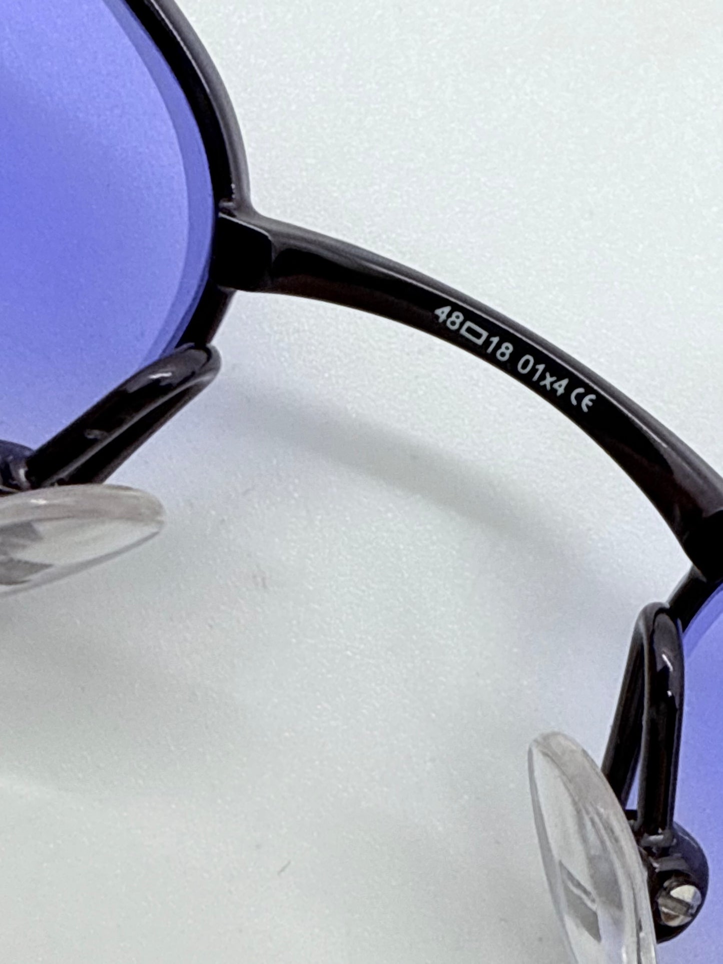 Christian Dior CD 3589 20S-Y2K Blue Oval Sunglasses w/New Blue Sky Gradient Custom Lenses