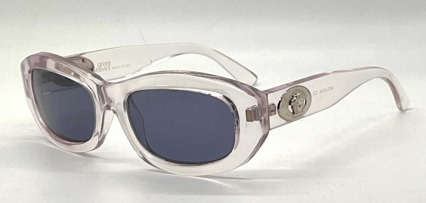 Gianni Versace 481/A 924 Vintage Crystal Sunglasses NOS/Original Lenses-Italy-54mm