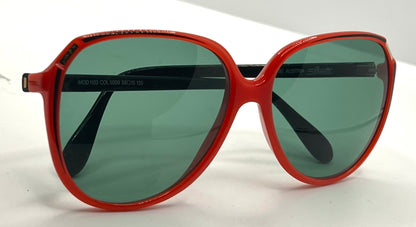 Silhouette Mod 1103 Vintage Sunglasses W|New Solid Green Custom Lenses-56Mm-Unworn