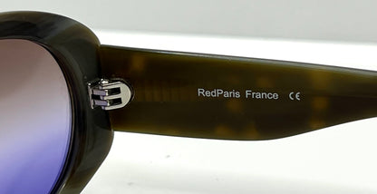 Red Paris Rp 4245 012 W|New, Custom Tri-Gradient Gold|Grey|Purple Lenses-50Mm-France