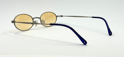 EN.JOY E1715 B135 Vintage Oval Sunglasses w/New Amber Tinted Custom Lenses