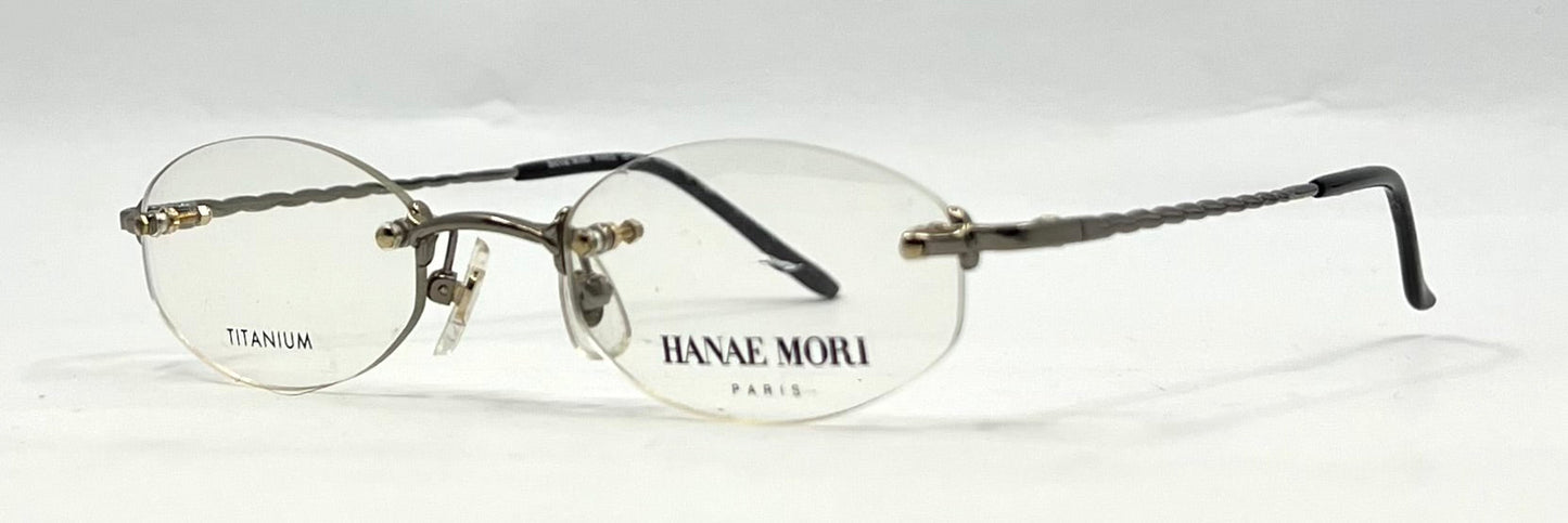 Hanae Mori Paris HP7305 Y2K Minimalist Rimless Titanium Glasses Japan Unworn
