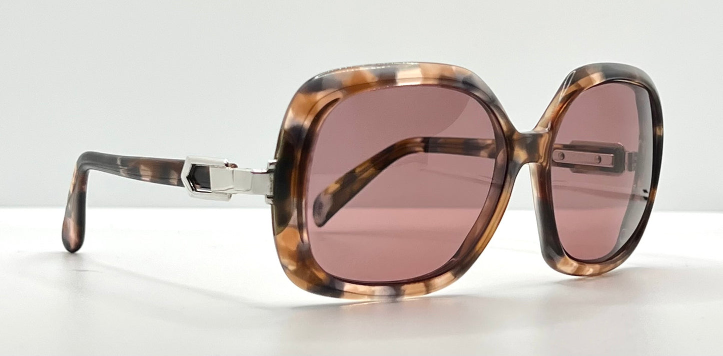 Silhouette Mod 501 Vintage Sunglasses W|New, Custom Solid Deep Rose Lenses-Deadstock-Austria