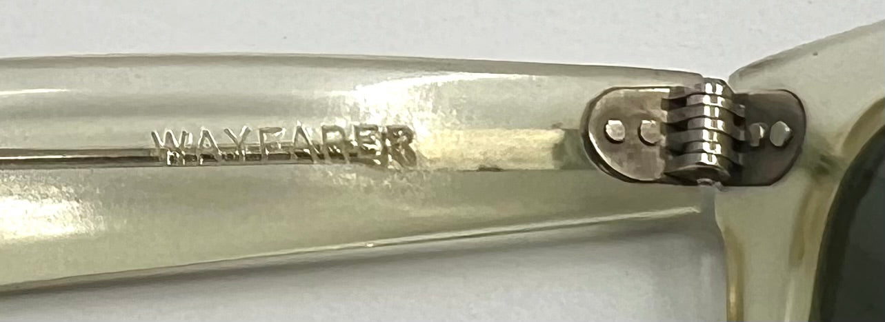 B&L Ray-Ban VINTAGE Wayfarer 5022 Crystal Clear Sunglasses USA w/ Original Lenses