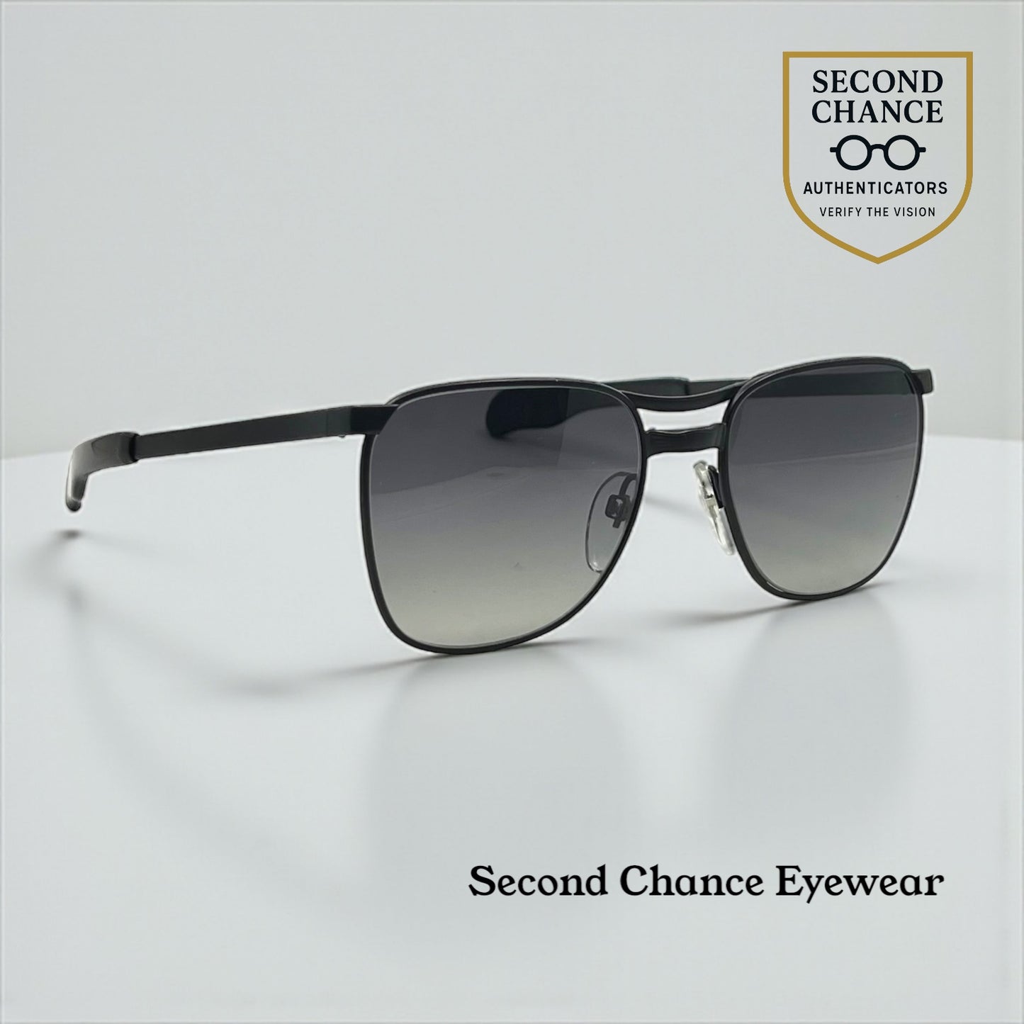 TEAM 7703 003 Vintage Sunglasses w/ New Gradient Grey Custom Lenses-Italy