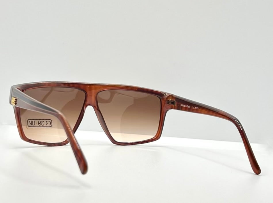 Vintage Harvé Benard 402 Sunglasses Italy K33 Cr39 Tortoise Shield 60Mm