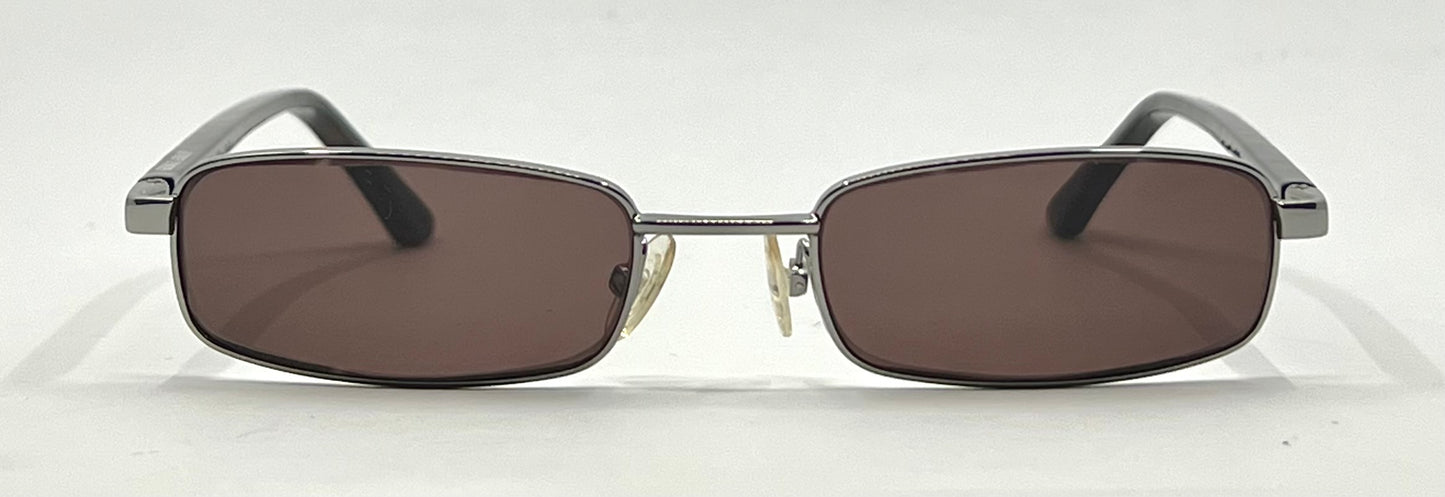 Giorgio Armani GA272-Y2K Vintage Sunglasses-New Solid Brown Custom Lenses