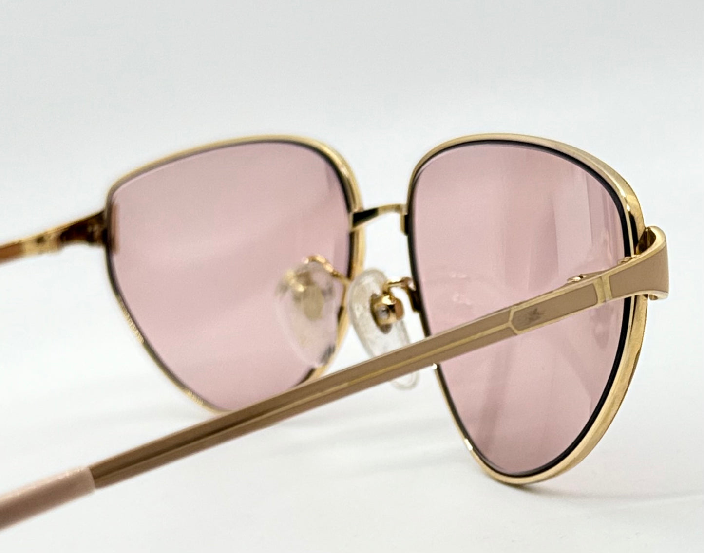 Tura Mod-204 Pch Vintage Sunglasses W|New Solid Pink Custom Lenses-Japan